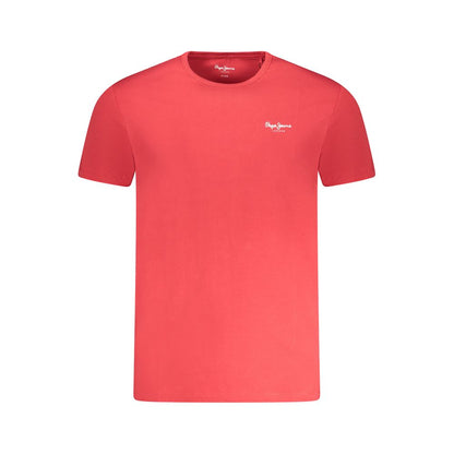 Pepe Jeans Red Cotton T-Shirt