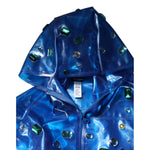 Dolce & Gabbana Blue Crystal Hooded Raincoat Jacket JKT4087-46