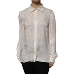 Dolce & Gabbana White Button Down Long Sleeves Blouse Top TSH906732-44
