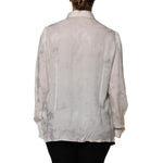 Dolce & Gabbana White Button Down Long Sleeves Blouse Top TSH906732-44