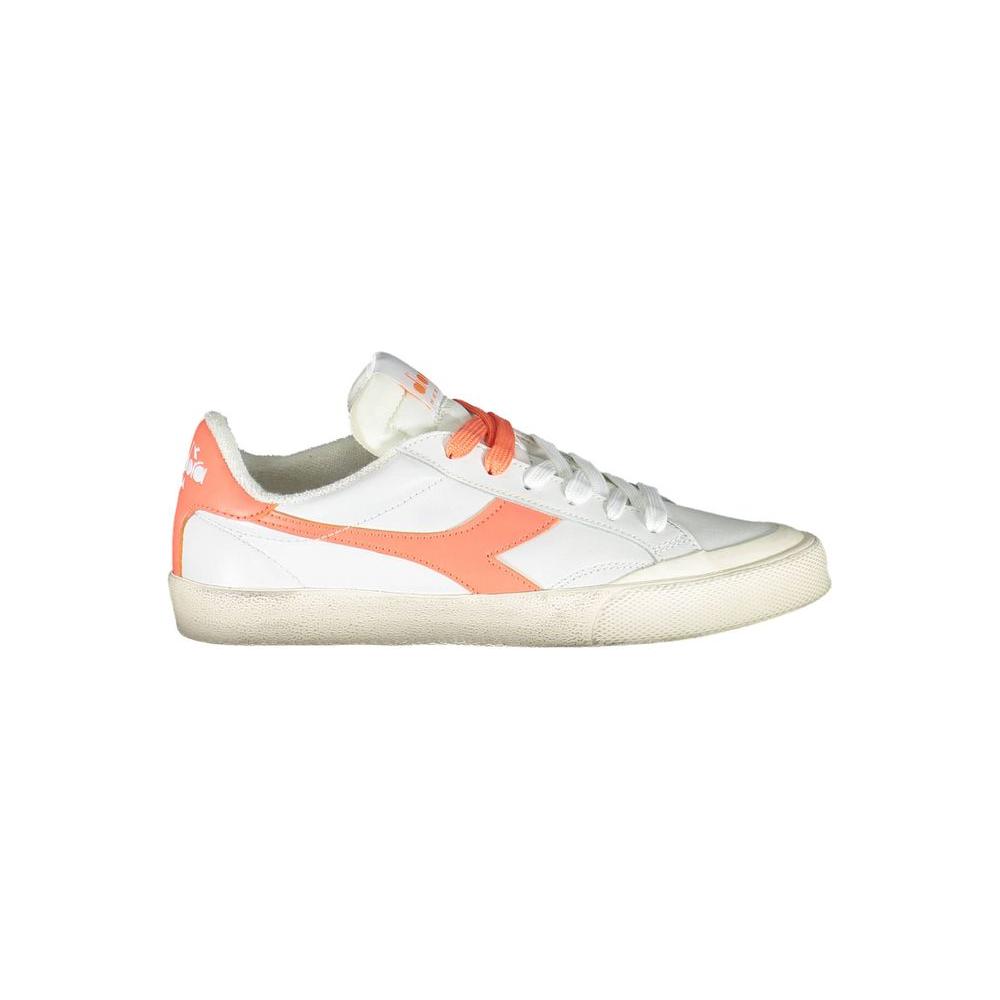 Diadora White Leather Women Sneaker