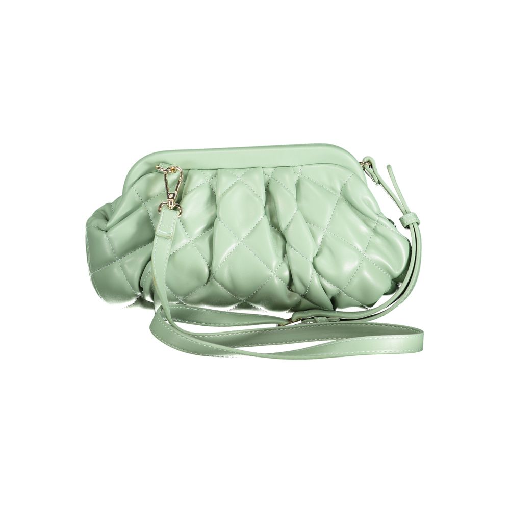 Mario Valentino Green Polyethylene Women Handbag with adjustable strap for versatile styling options.