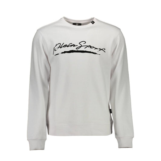 Plein Sport White Cotton Sweatshirt