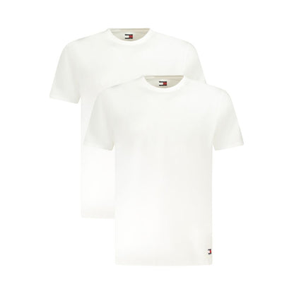 Tommy Hilfiger White Cotton Men Underwear Shirt, premium crew neck T-shirt pack, stylish and comfortable with logo detailing