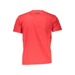 Cavalli Class Red Cotton Men T-Shirt CA-21320-M