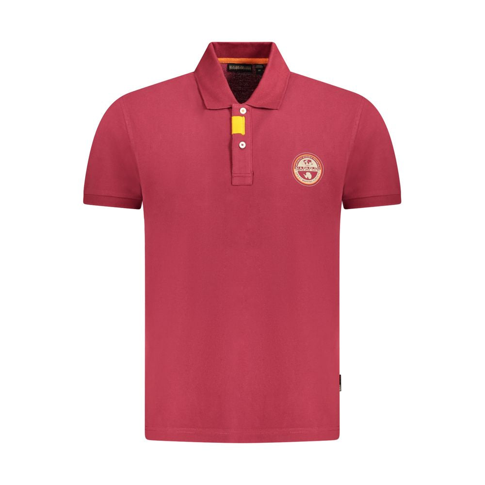 Napapijri Red Cotton Polo Shirt