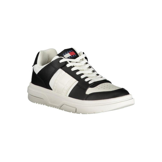 Tommy Hilfiger Black Leather Women Sneaker TO-32591-EU36/US6