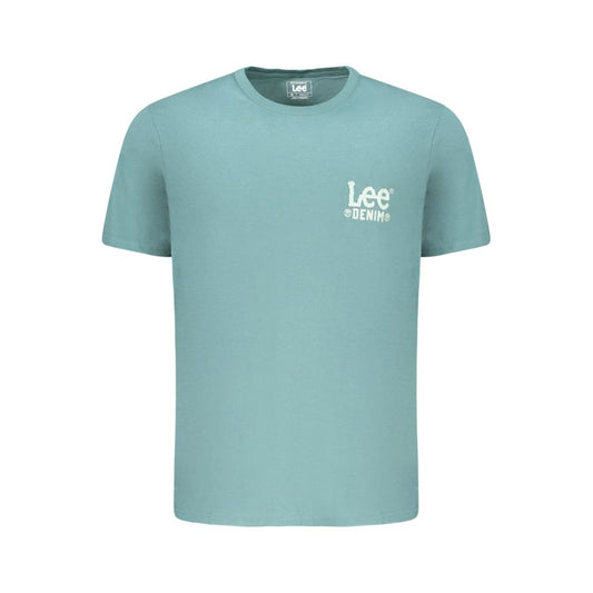 Lee Green Cotton Men T-Shirt LE-35370-L