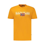 Napapijri Orange Organic Cotton Men T-Shirt NA-35900-M