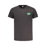 Tommy Hilfiger Black Cotton Men T-Shirt TO-38473-S