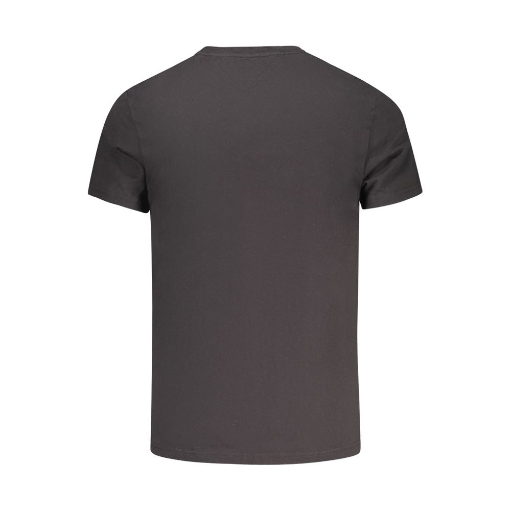 Tommy Hilfiger Black Cotton Men T-Shirt TO-38473-S