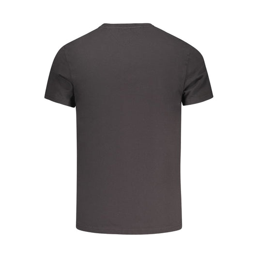 Tommy Hilfiger Black Cotton Men T-Shirt TO-38473-S