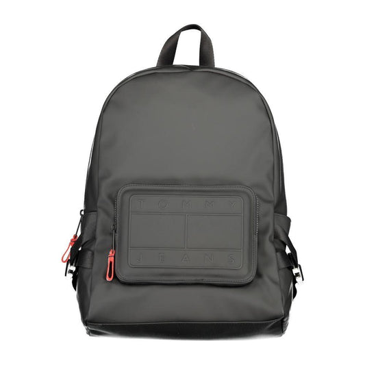 Tommy Hilfiger Black Polyester Backpack TO-30690