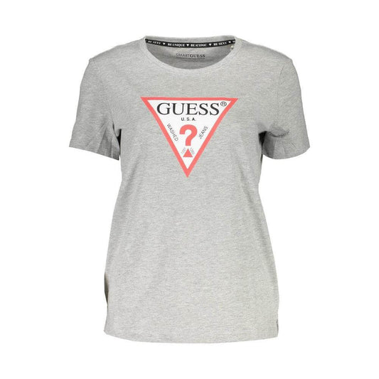 Guess Jeans Brown Cotton Women T-Shirt GU-37951-XS