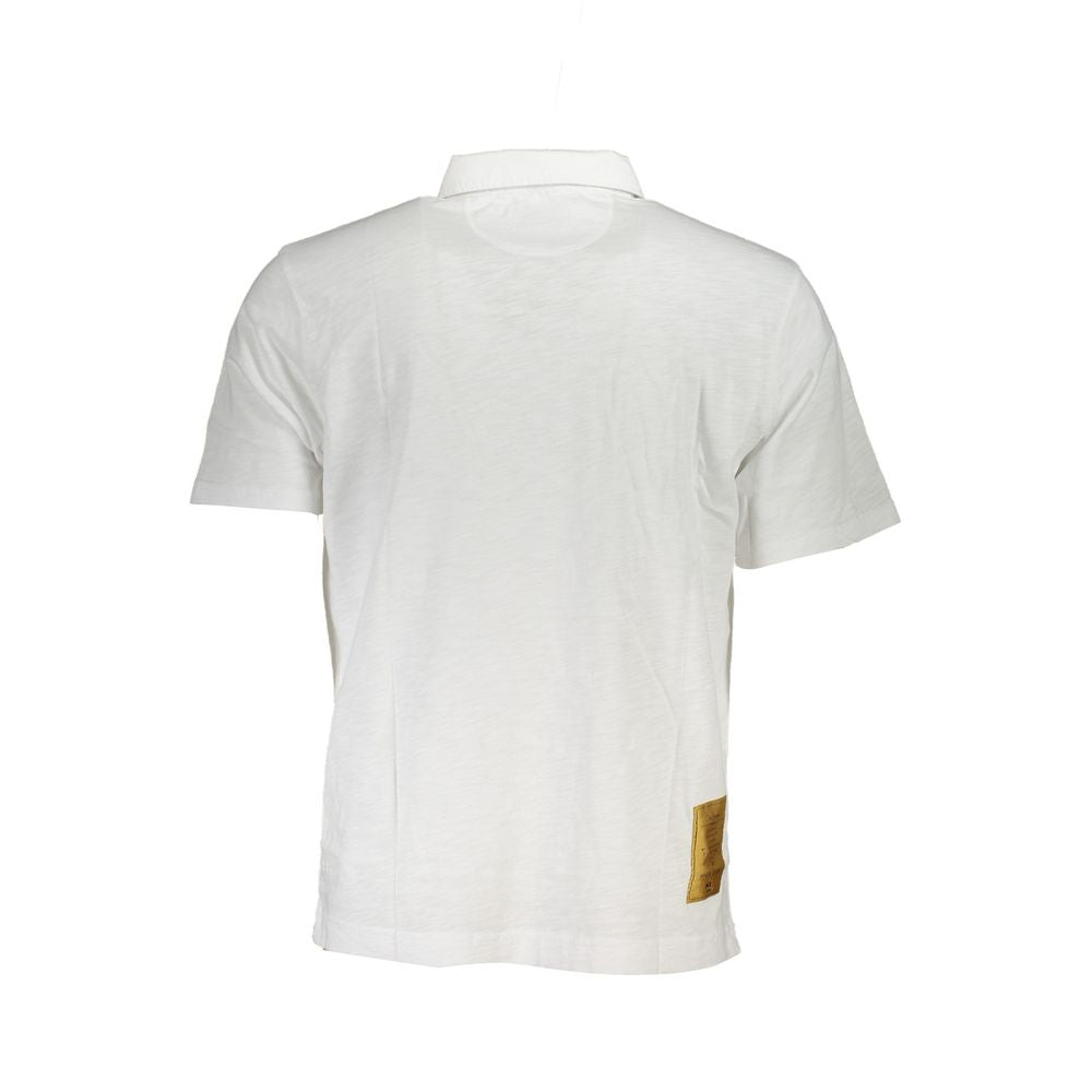 La Martina White Cotton Polo Shirt