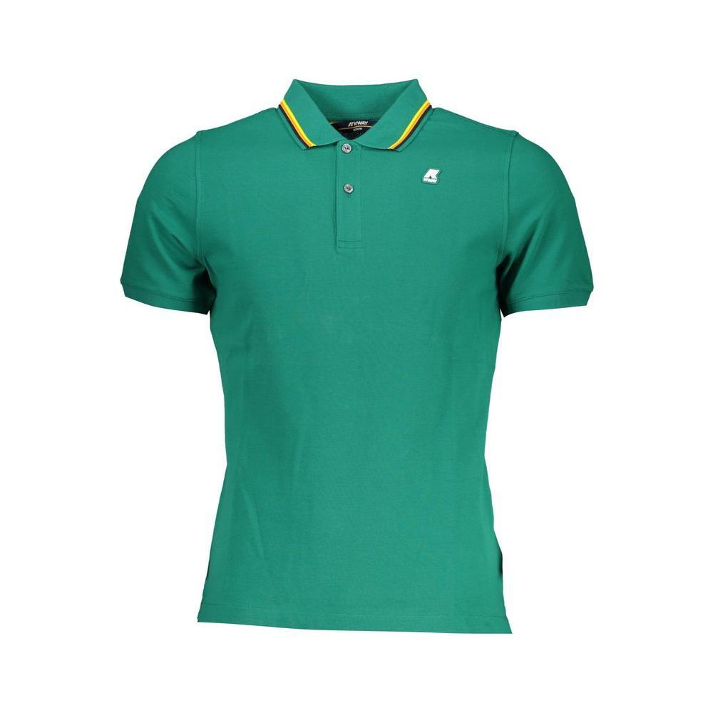 K-WAY Green Cotton Polo Shirt KW-28777-S