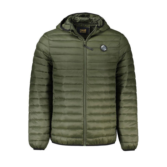 Cavalli Class Green Polyamide Men Jacket CA-31945-XXL-FBB-394