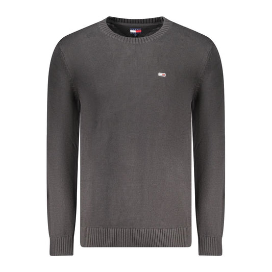 Tommy Hilfiger Black Cotton Men Sweater TO-35379-M