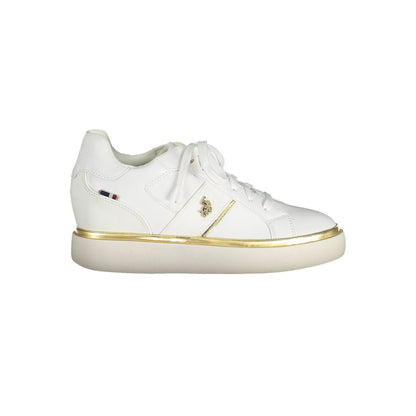 U.S. POLO ASSN. White Polyester Sneaker