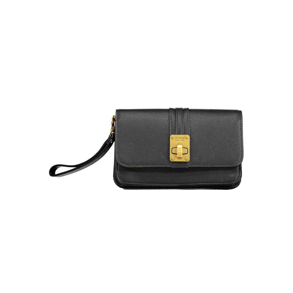 Guess Jeans Black Polyethylene Women Wallet GU-12382
