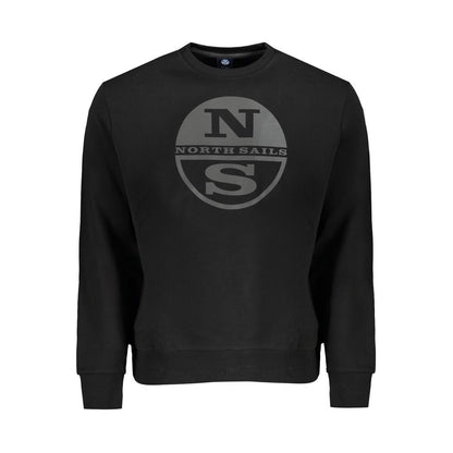 North Sails Black Cotton Men Sweater
