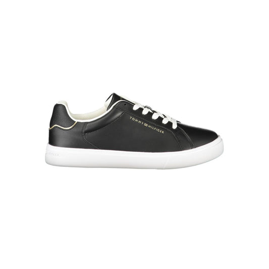 Tommy Hilfiger Black Leather Women Sneaker TO-33488-EU36/US6