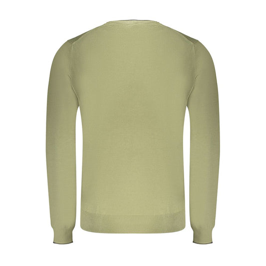 North Sails Green Cotton Men Sweater NO-35799-S