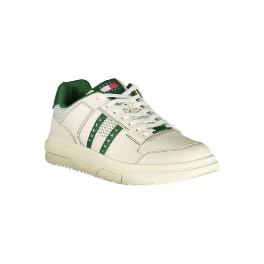 Tommy Hilfiger Green Leather Men Sneaker