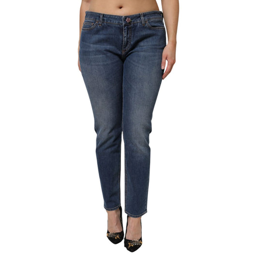 Dolce & Gabbana Blue Low Waist Cotton Skinny Denim Jeans PAN76503-48