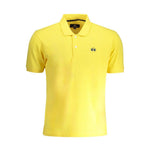 La Martina Yellow Cotton Polo Shirt LA-30456-S