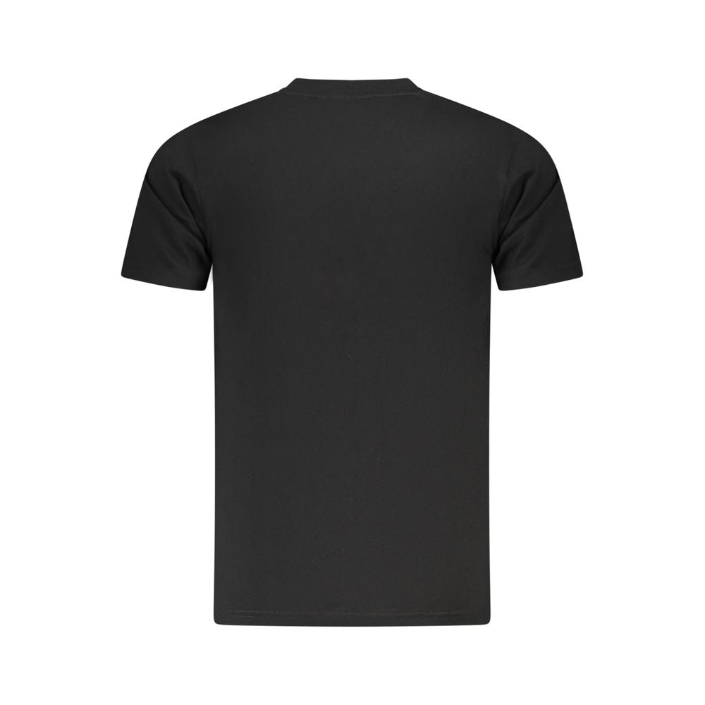 Cavalli Class Black Cotton Men T-Shirt