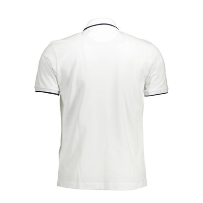 La Martina White Cotton Polo Shirt
