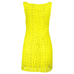 Desigual Yellow Polyester Women Sleeveless Dress