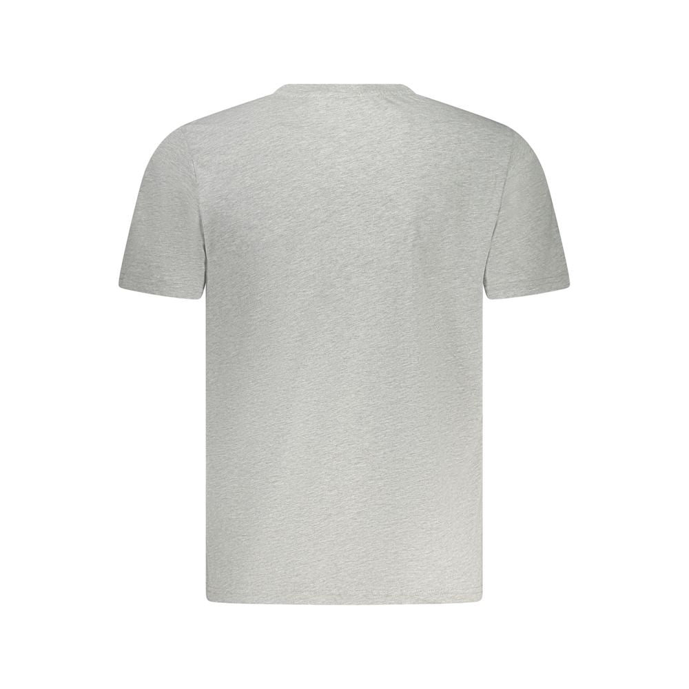 Back view of North Sails Brown Cotton Men T-Shirt showcasing premium cotton material and short sleeve design.