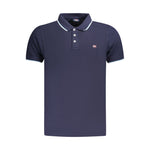 Norway 1963 Blue Cotton Men Polo Shirt NO-35735-S