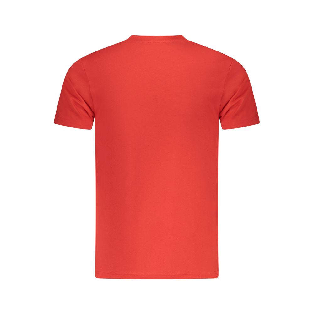 Cavalli Class Red Cotton Men T-Shirt