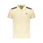 Cavalli Class Beige Cotton Men Polo Shirt CA-36663-M