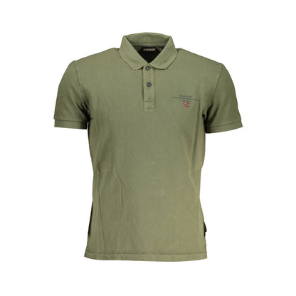 Napapijri Green Cotton Polo Shirt