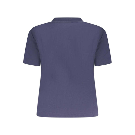 Calvin Klein Blue Cotton Women T-Shirt CA-38298-XS