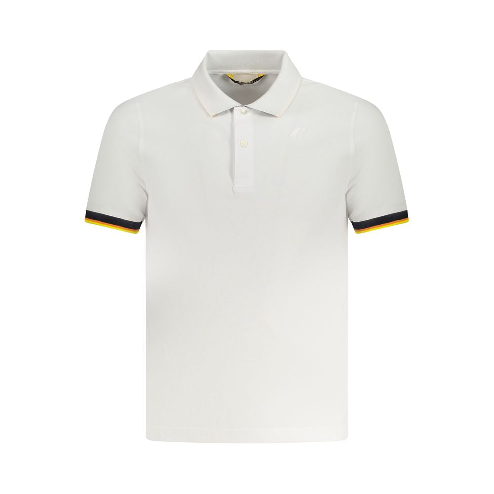 K-WAY White Cotton Polo Shirt