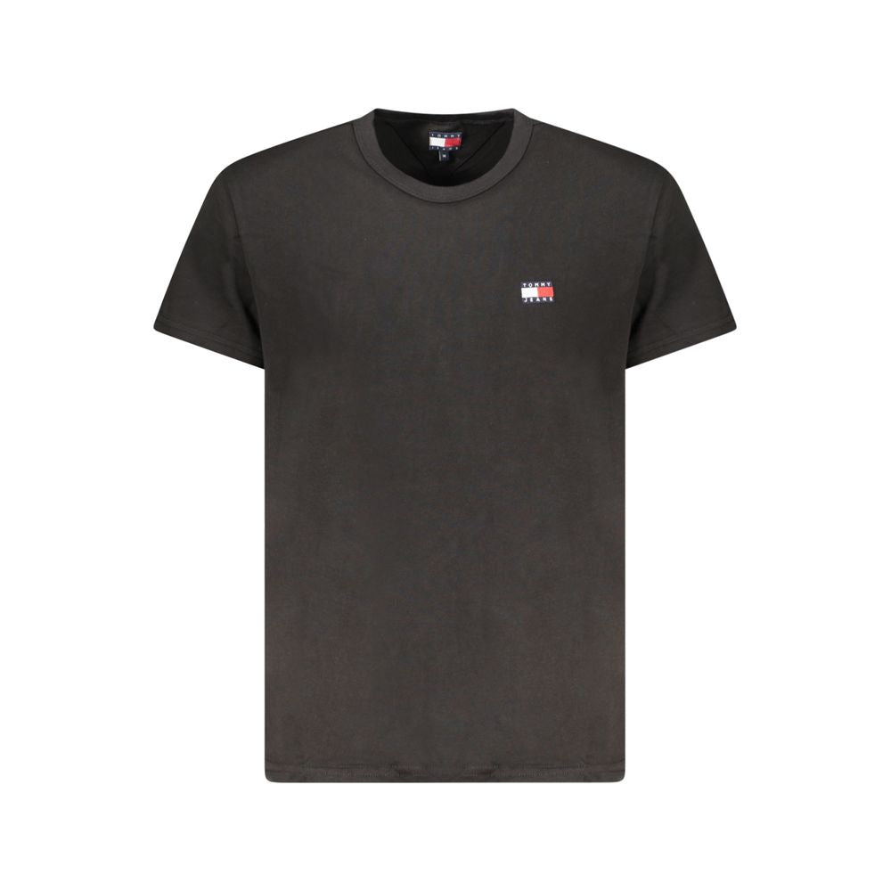 Tommy Hilfiger Black Cotton Men T-Shirt TO-38461-S