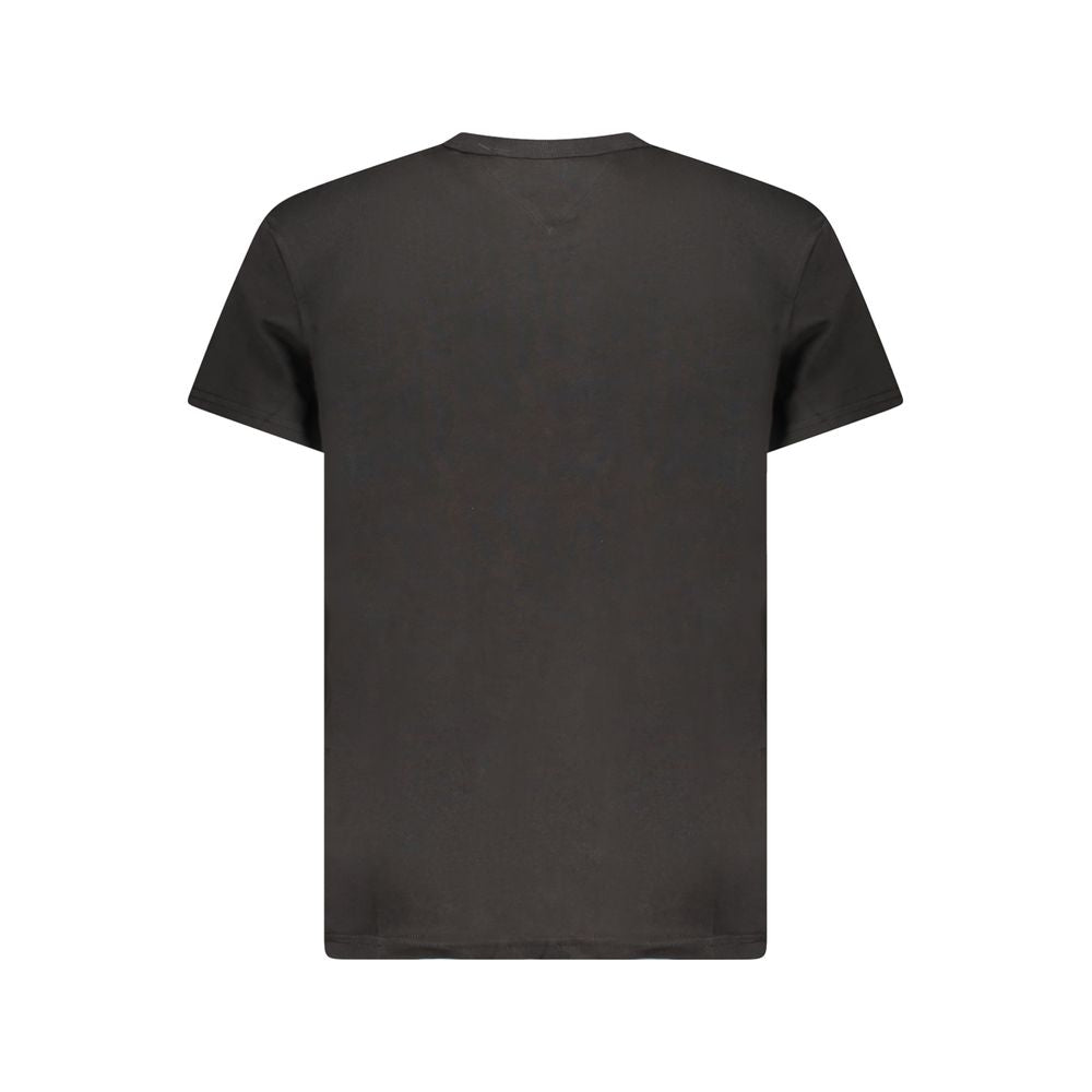 Tommy Hilfiger Black Cotton Men T-Shirt TO-38461-S