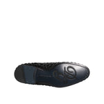 Dolce & Gabbana Black Suede Strass Derby Formal Shoes