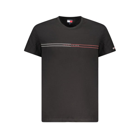 Tommy Hilfiger Black Cotton Men T-Shirt TO-38457-M