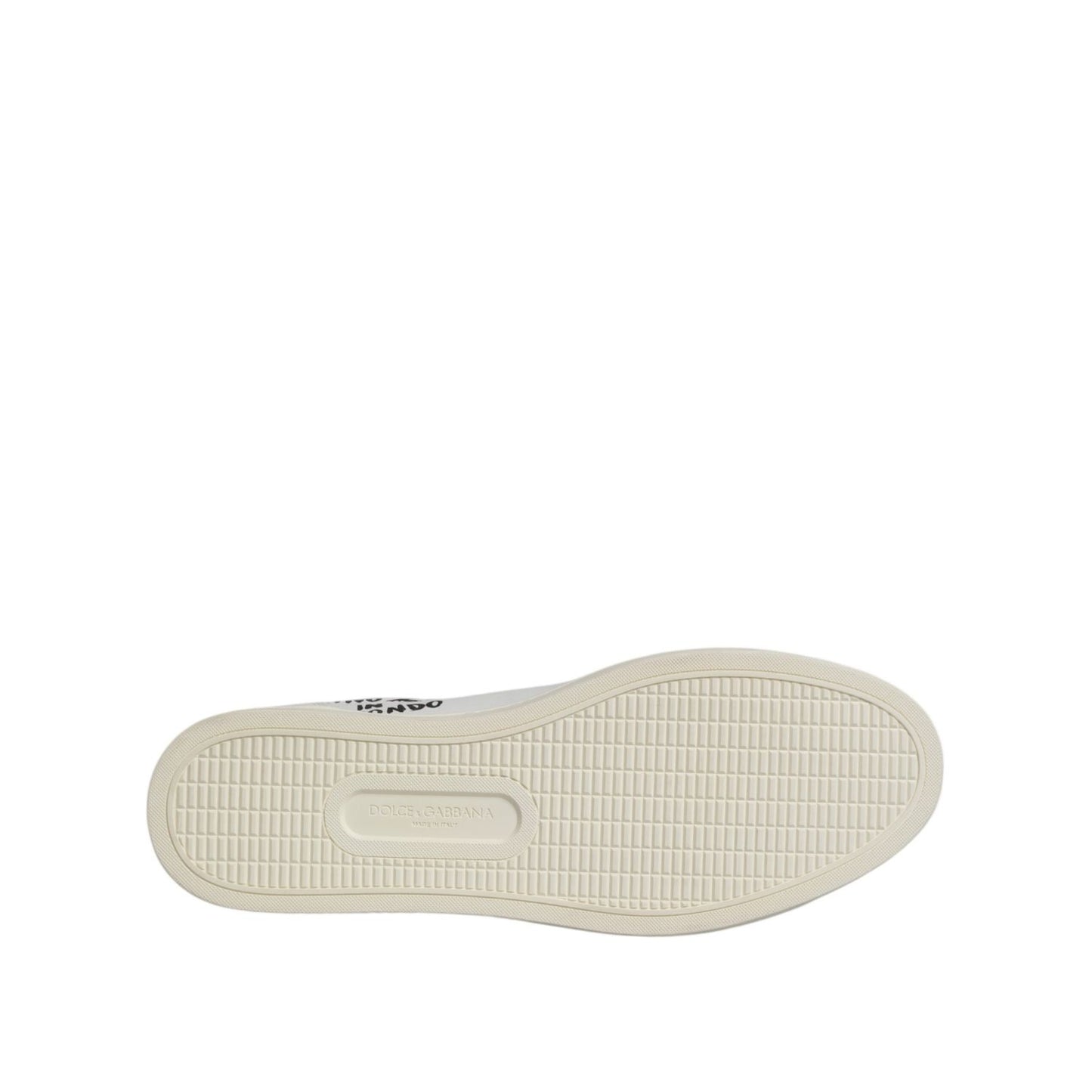 Dolce & Gabbana White London Calf Leather Men Sneakers Shoes