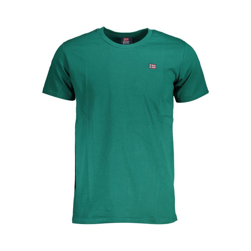Norway 1963 Green Cotton Men T-Shirt NO-37196-XXL