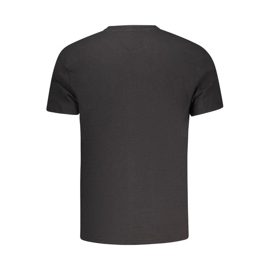 Tommy Hilfiger Black Cotton Men T-Shirt TO-38483-S