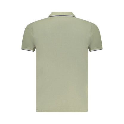 Back view of Norway 1963 Green Cotton Men Polo Shirt showcasing premium craftsmanship and classic style.