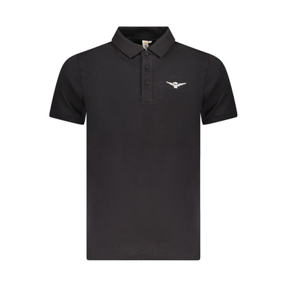 Accademia Militare Black Cotton Polo Shirt