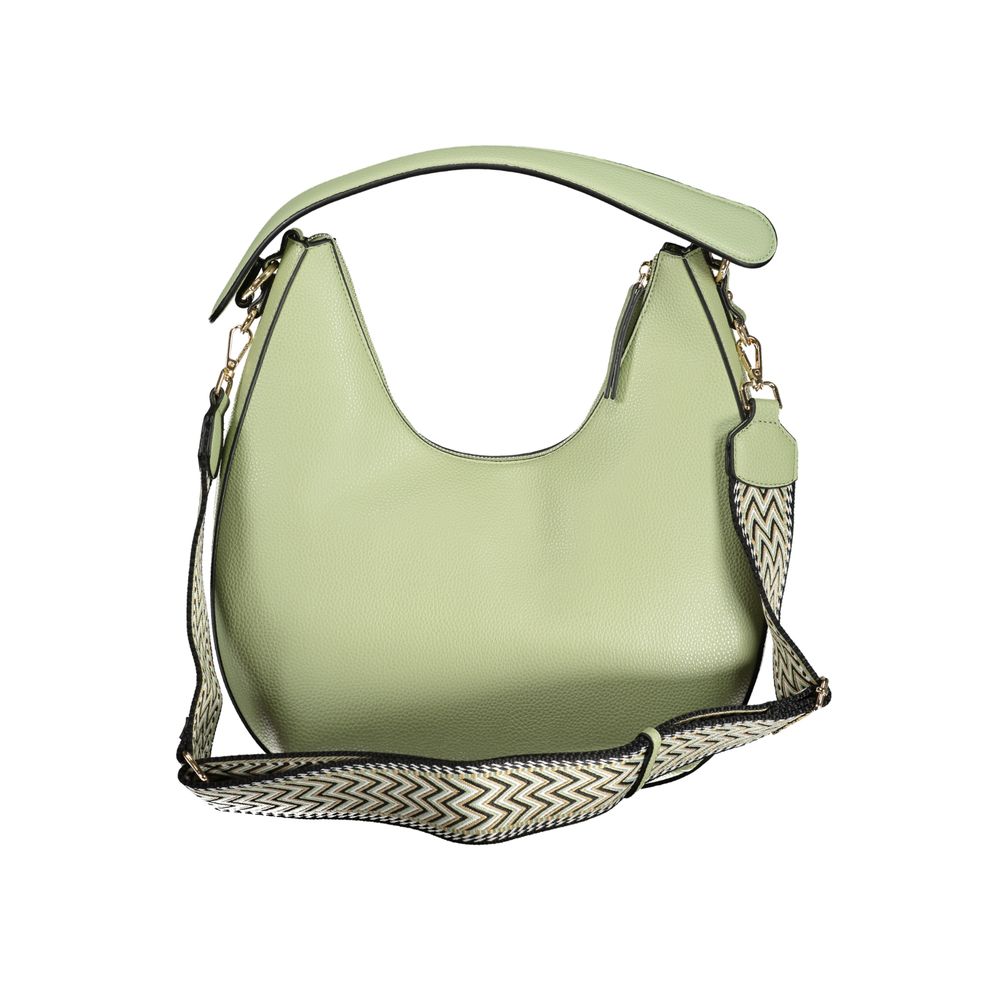 Mario Valentino Green Polyethylene Handbag with shoulder handle and removable straps.